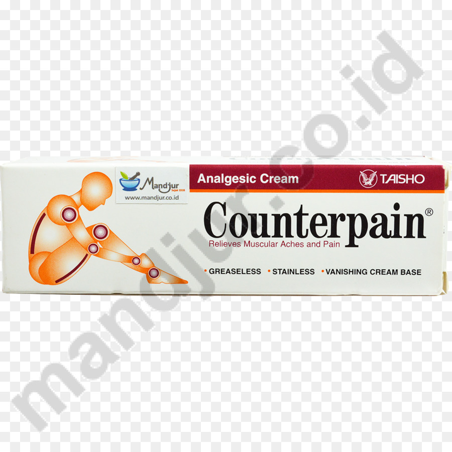 Pack De 2 Counterpain Analgésique Baume Crème Chaude 120g，Ligne PNG