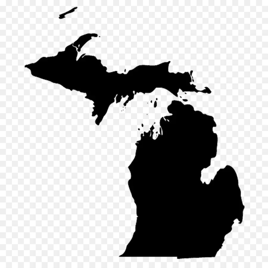 Carte Du Michigan，État PNG