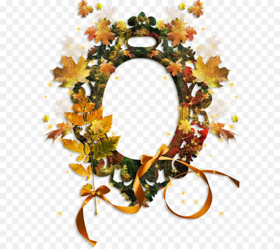 Cadre D'automne，Feuilles PNG