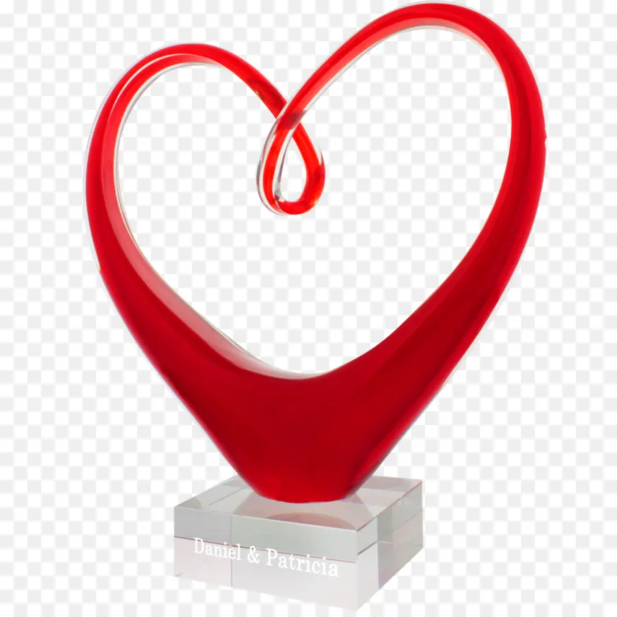 Sculpture De Coeur，Rouge PNG