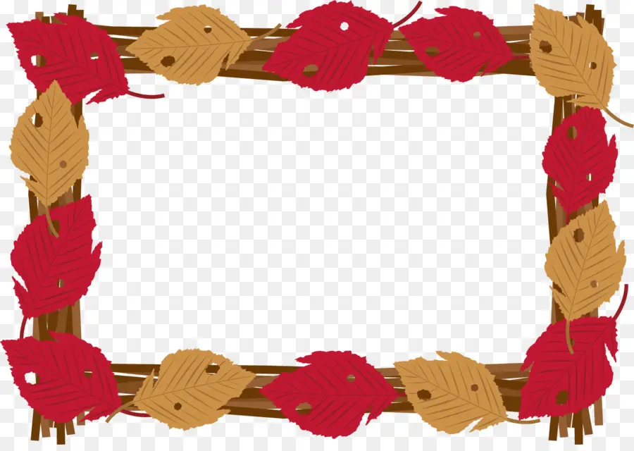 Cadre De Feuille，Feuilles PNG