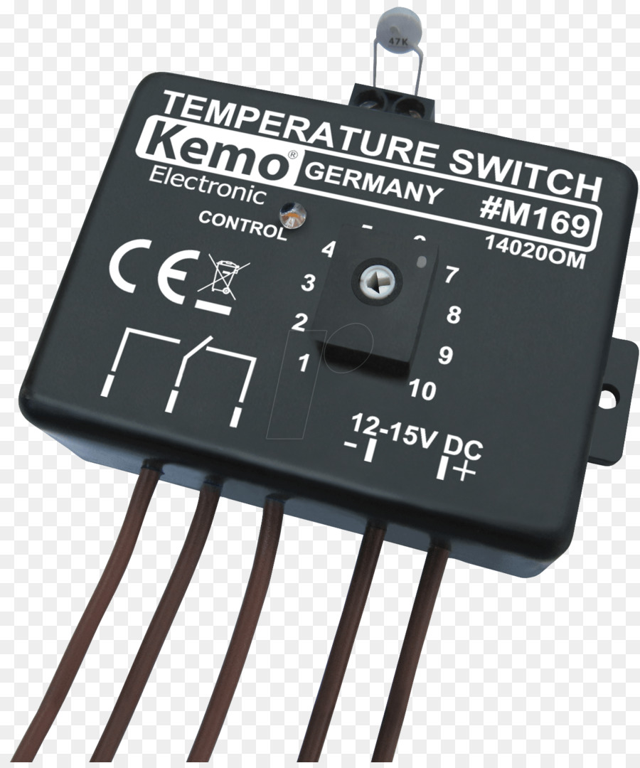 Interrupteurs Électriques，Interrupteur De Température Du Composant Kemo M169a 12 Vdc 0 à 100 C PNG