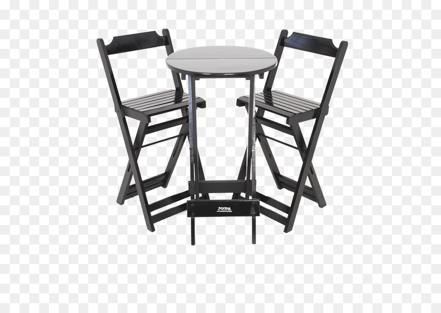 Table Et Chaises Noires，De Plein Air PNG