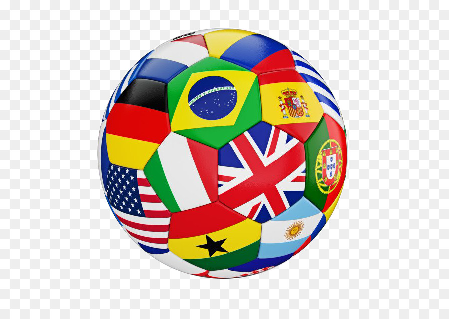 Ballon De Football，Drapeaux PNG