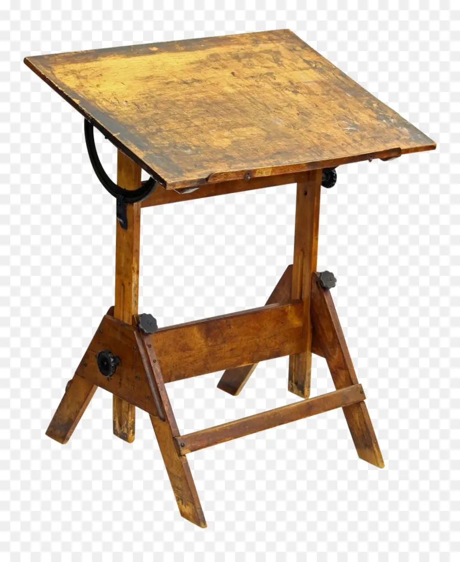 Table à Dessin，En Bois PNG