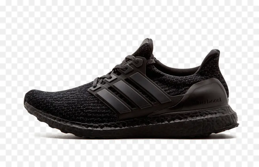 Adidas Ultra Boost Mens 30 Limité Triple Black Sneakers，Adidas Originals Ultraboost Rubbertrimmed Primeknit Baskets Noir Uk10 PNG