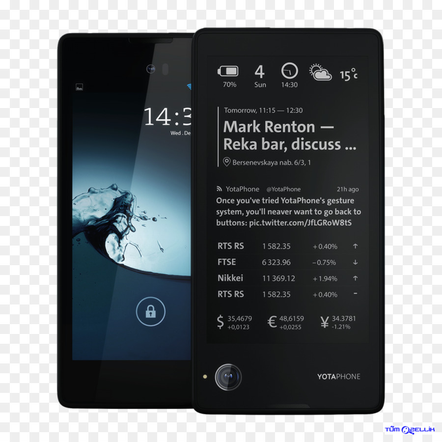 Smartphone，Yotaphone 2 PNG