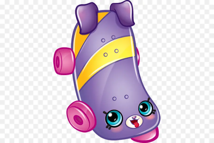 Patin à Roulettes，Violet PNG