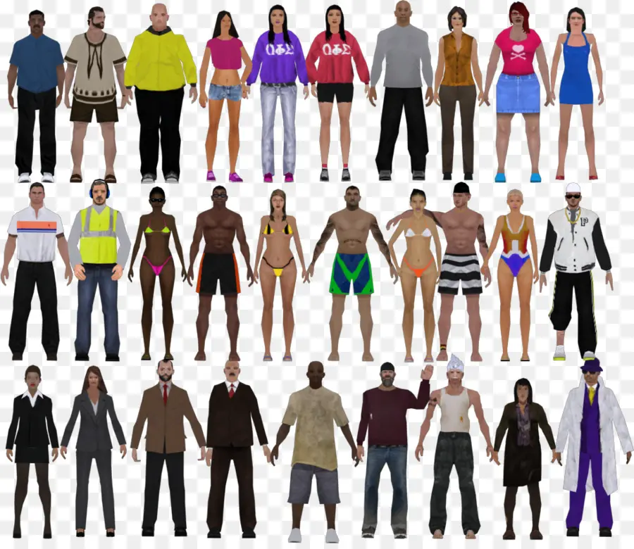 Personnages 3d，Personnes PNG