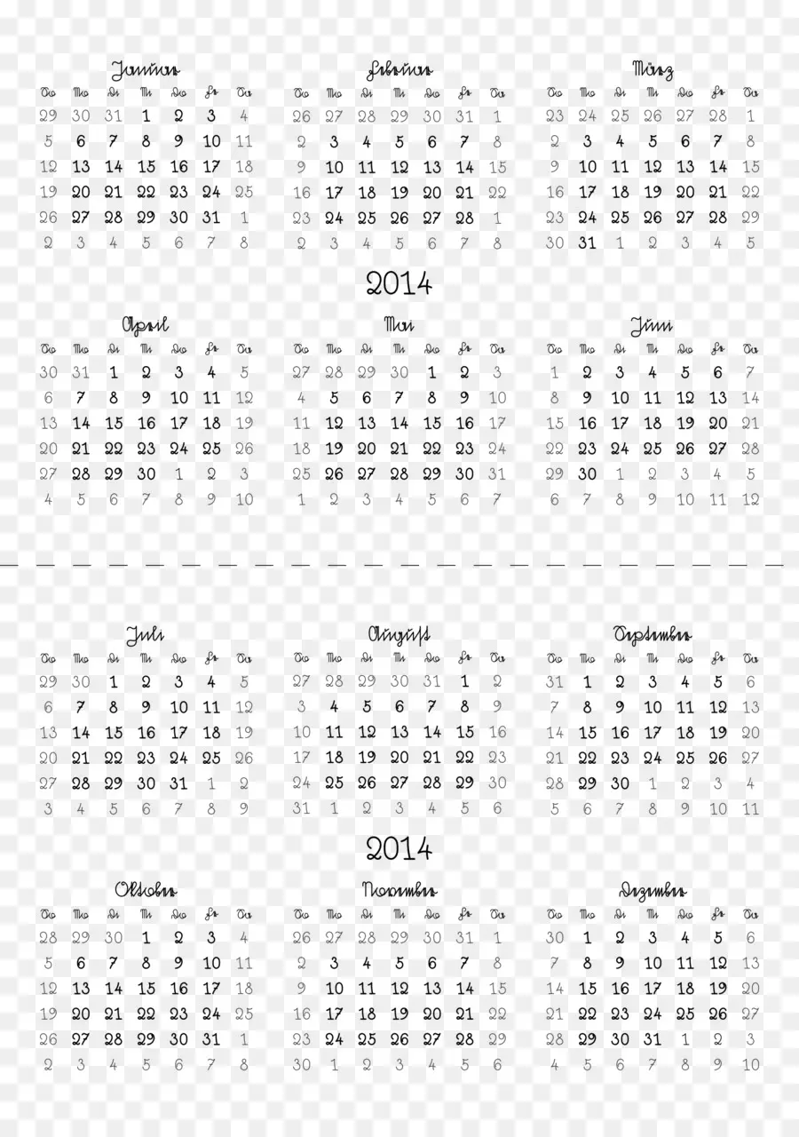 Calendrier，2018 PNG