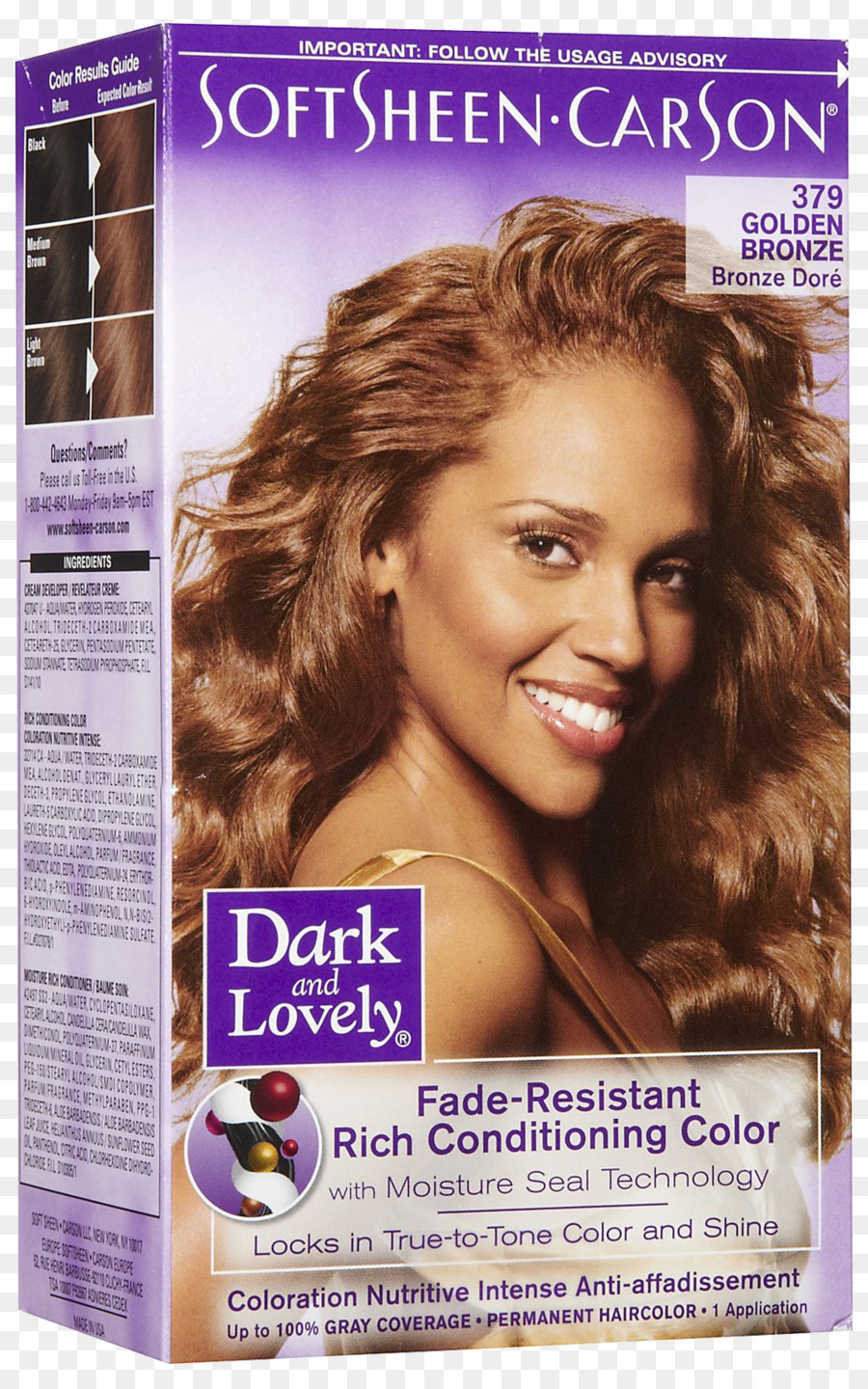 Dark Lovely Climatisation Couleur Bronze Doré 379，Dark And Lovely Colorgloss Ultra Rayonnant De Couleur Crème PNG