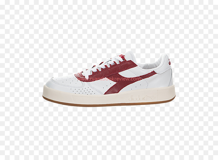 Chaussure De Sport Blanche Et Rouge，Diadora PNG