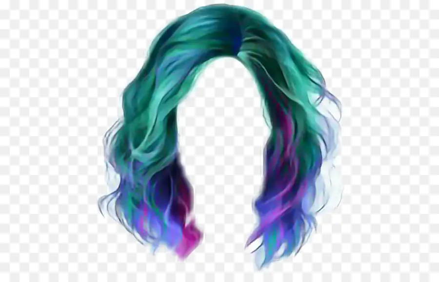 Cheveux Colorés，Style PNG