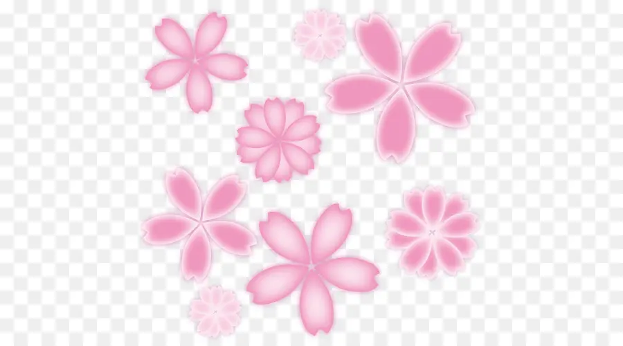 Fleurs Roses，Fleurir PNG