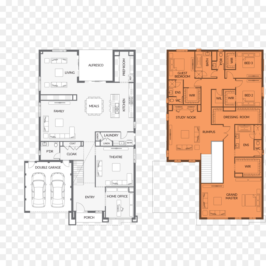 Plan D'étage，Maison PNG