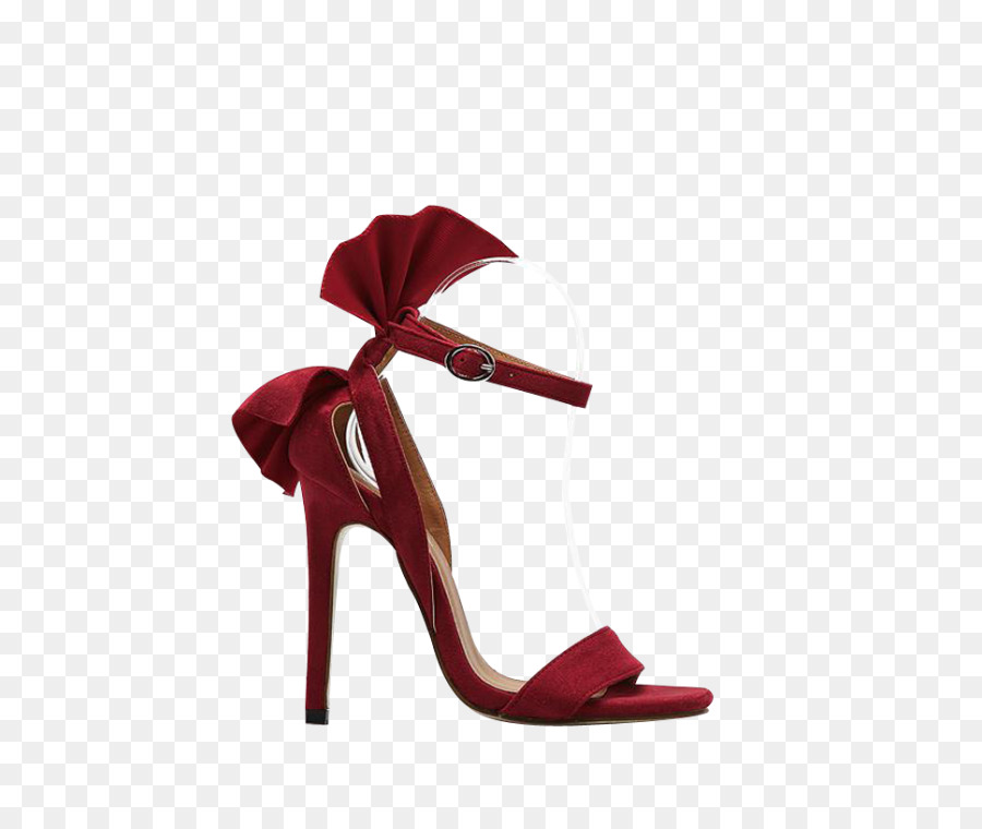 Chaussure à Talon Haut Rouge，Chaussure PNG