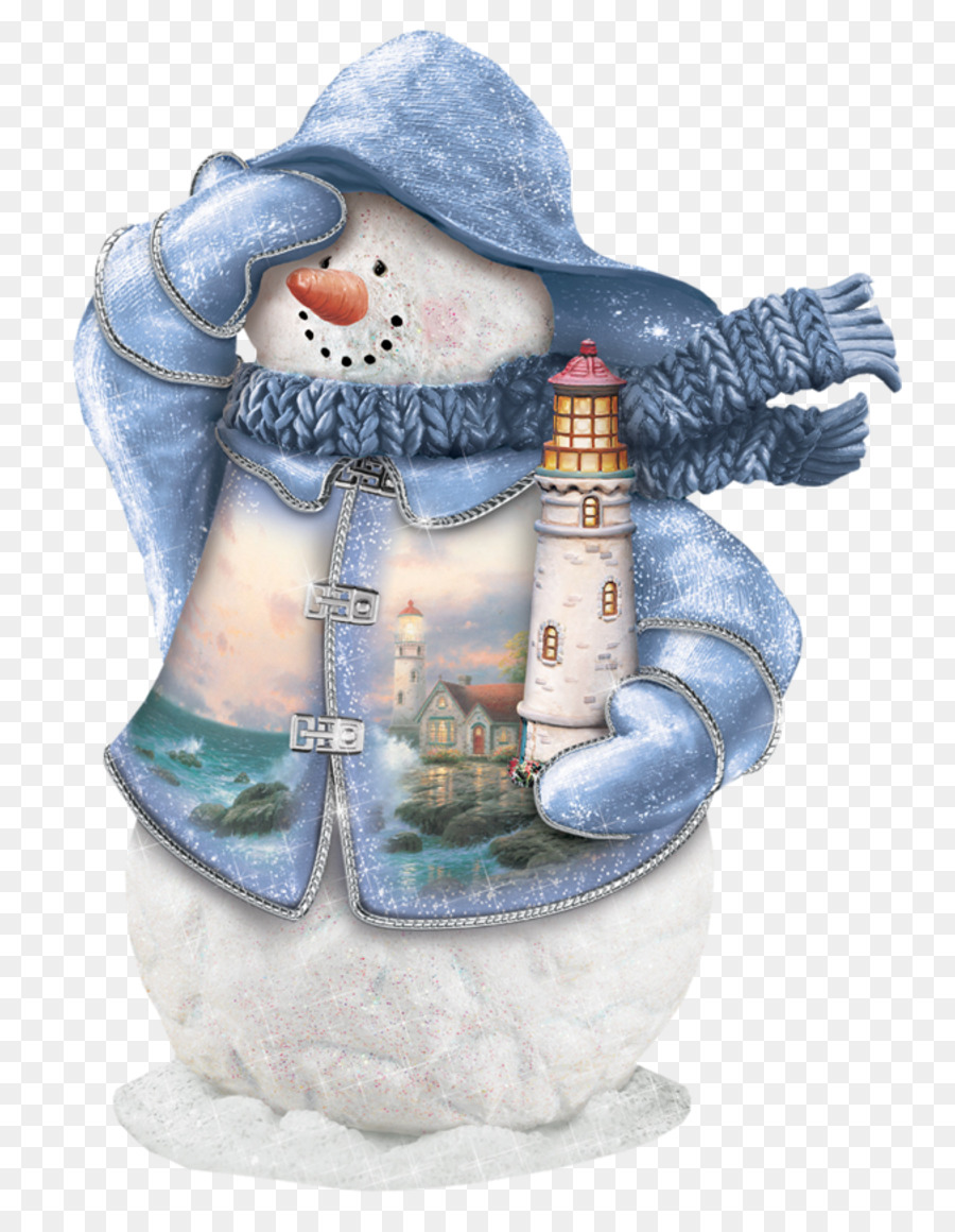 Bonhomme De Neige Avec Phare，Hiver PNG