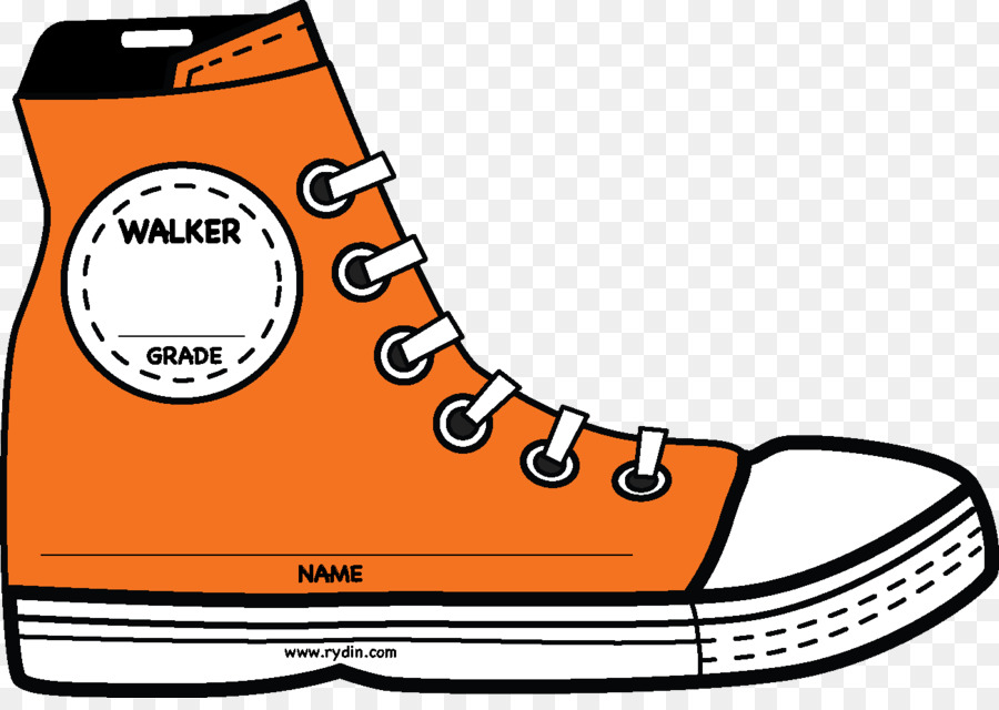 Baskets De Dessin Animé Orange，Chaussure PNG