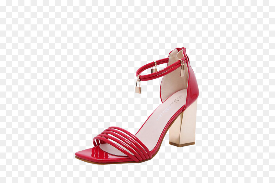 Chaussure à Talon Haut Rouge，Chaussure PNG