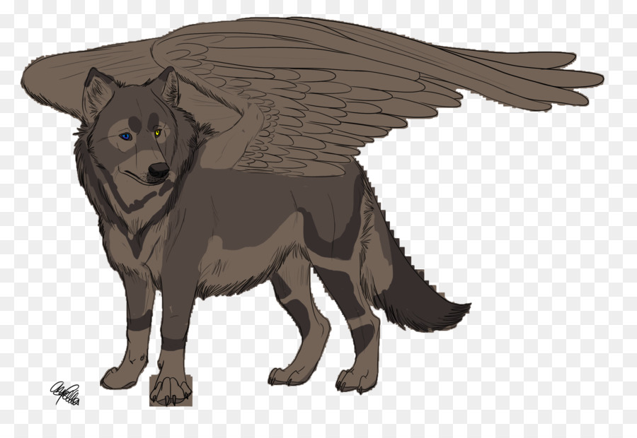 Loup Ailé，Ailes PNG