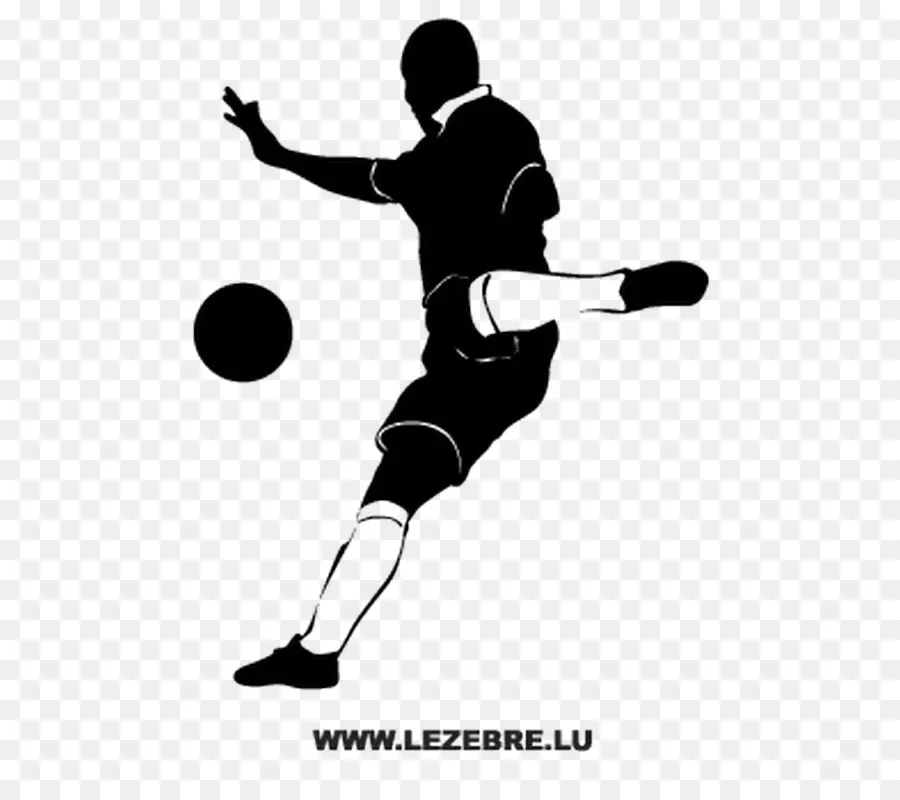 Silhouette De Joueur De Football，Football PNG