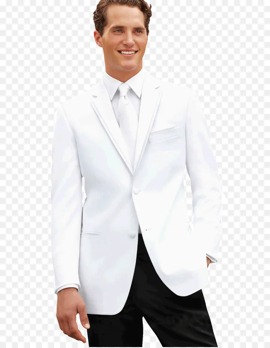 Homme En Costume Blanc，Officiel PNG