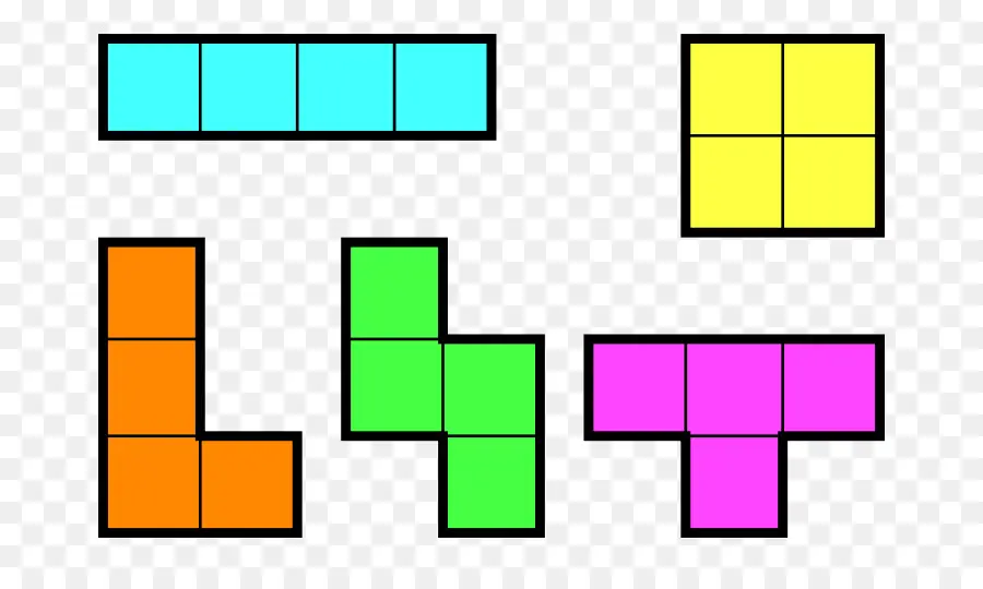 Blocs Tetris，Formes PNG