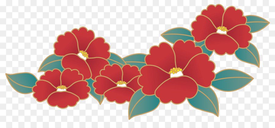 Design Floral，Carte De Nouvel An PNG