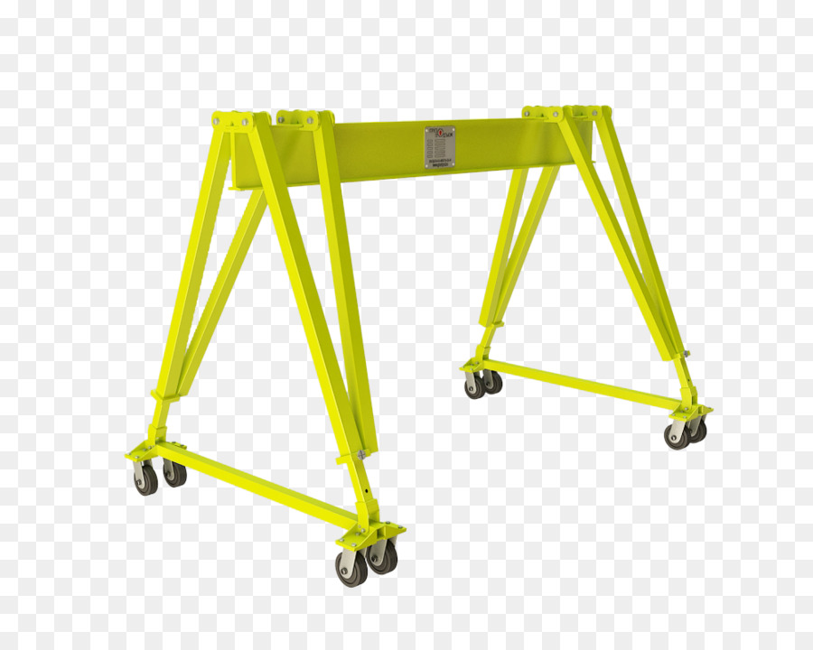 Grue à Portique Jaune，Industriel PNG