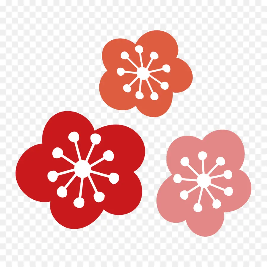 Nouvel An Japonais，Fleur PNG