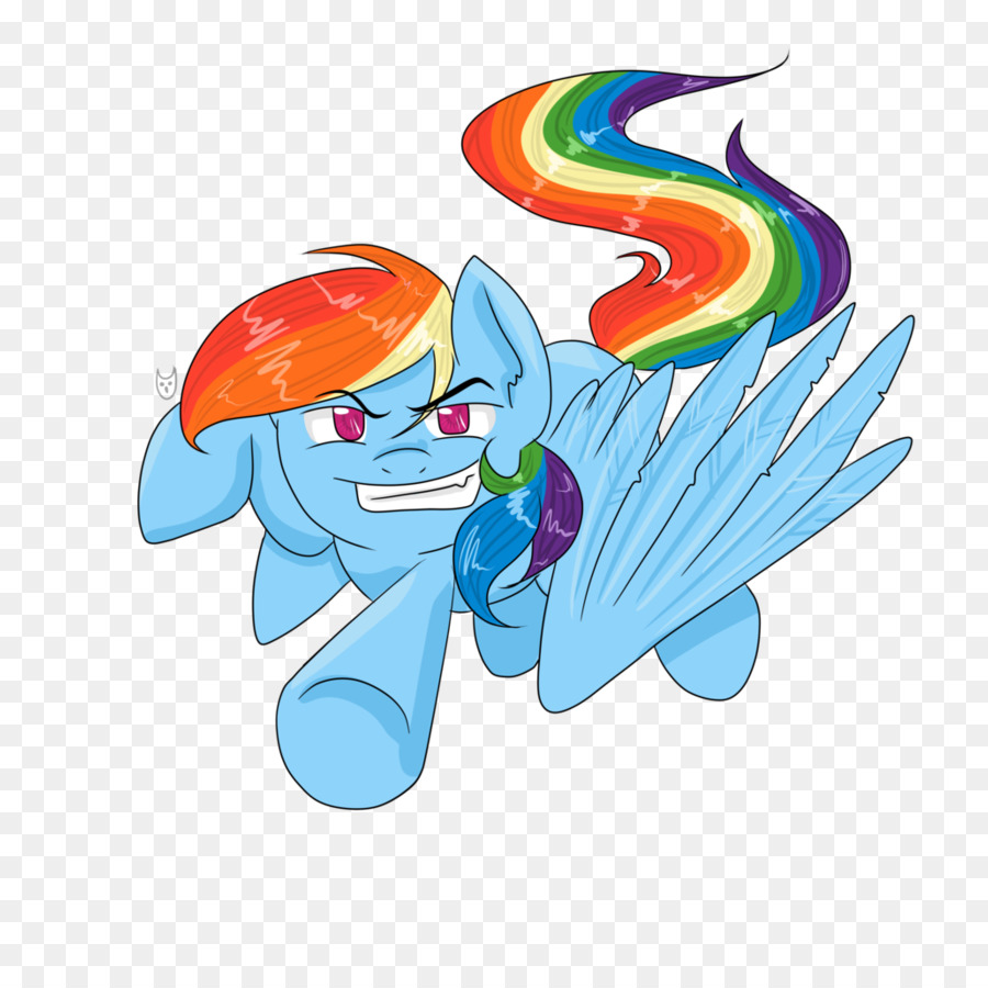 Poney De Dessin Animé Bleu，Poney PNG