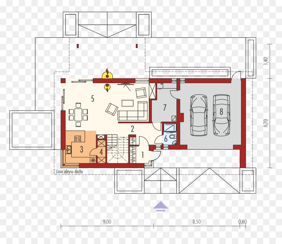 Plan D'étage De La Maison，Plan PNG