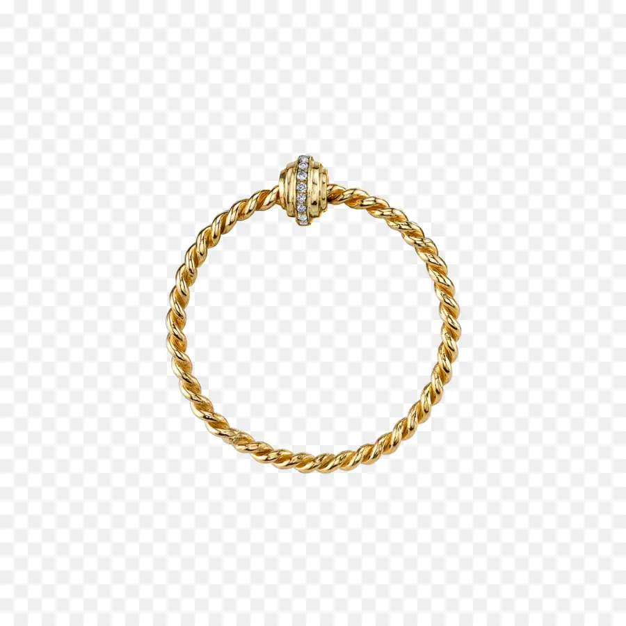 Bracelet En Or，Tordu PNG