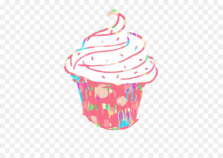 Cupcake Givré Bleu，Dessert PNG