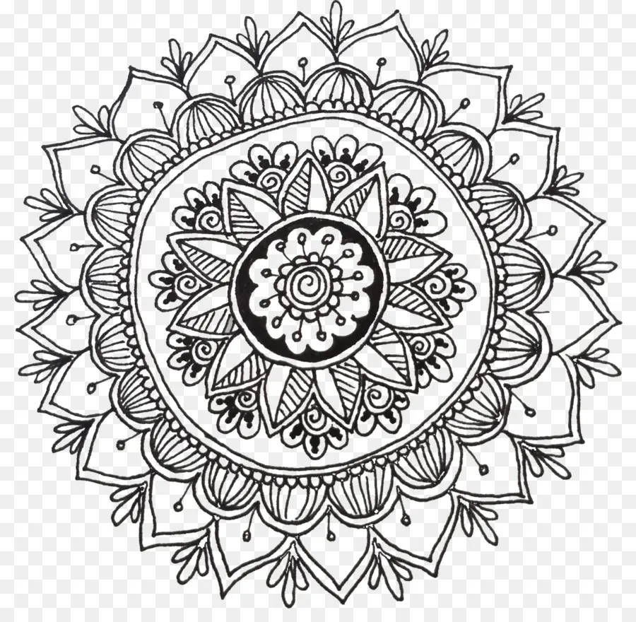 Mandala，Livre De Coloriage PNG