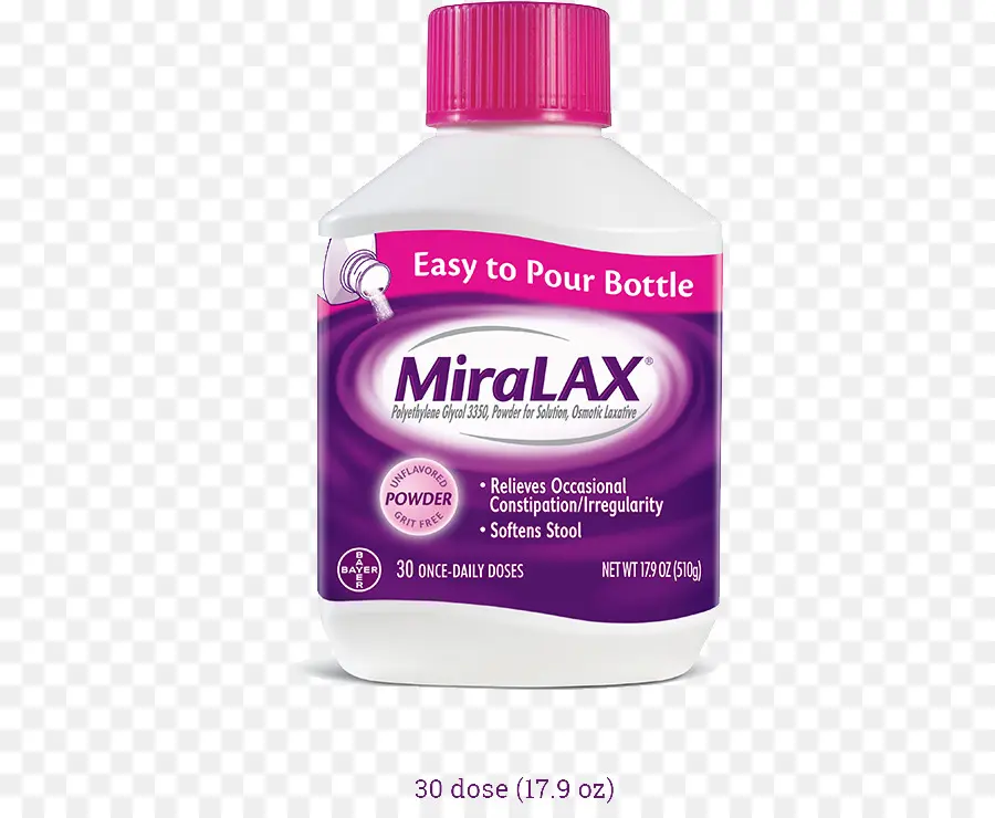 Bouteille Miralax，Laxatif PNG