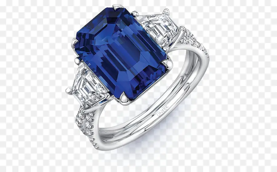 Bague Pierre Précieuse Bleue，Saphir PNG