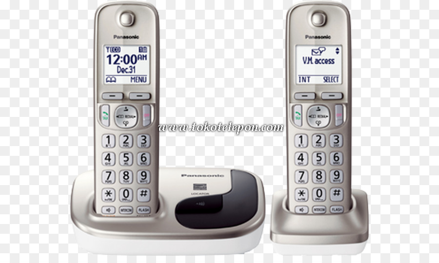 Téléphone Sans Fil，Panasonic Kxtgc212s Dect 60 190 Ghz Téléphone Sans Fil Argent PNG