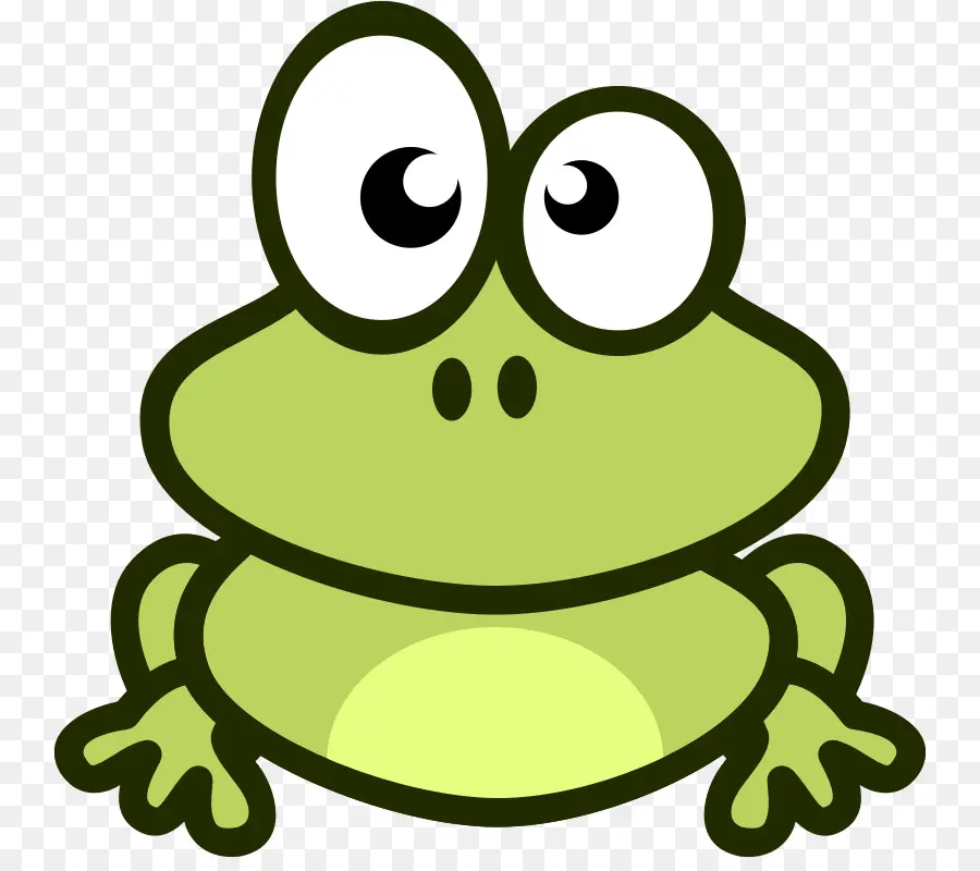 Grenouille De Dessin Animé，Vert PNG