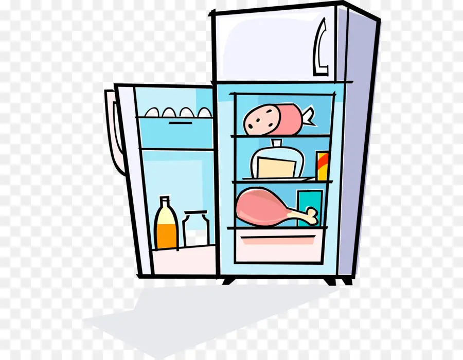 Réfrigérateur，Dessin Animé PNG