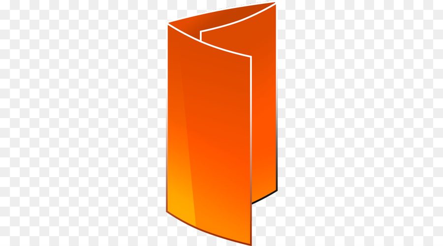 Brochure Orange，Papier PNG