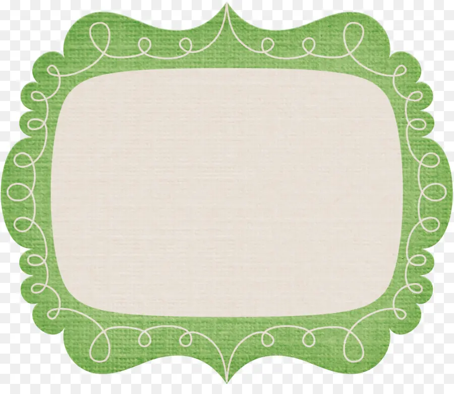 Cadre Décoratif Vert，Décoratif PNG