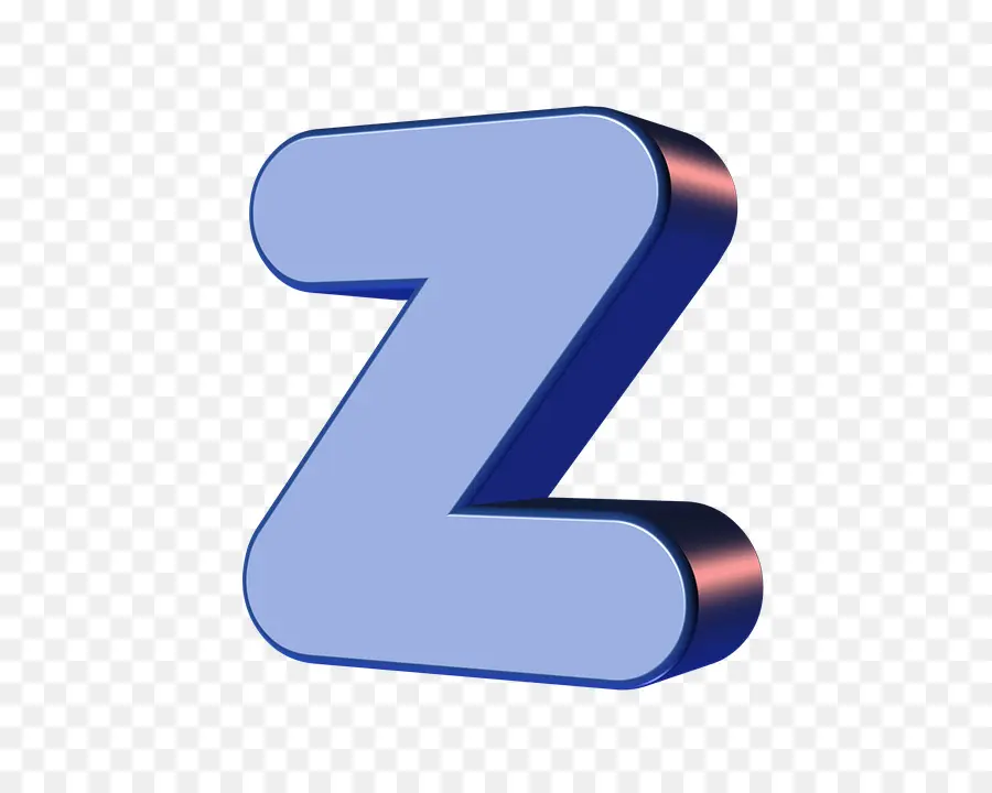 Lettre Bleue Z，Alphabet PNG