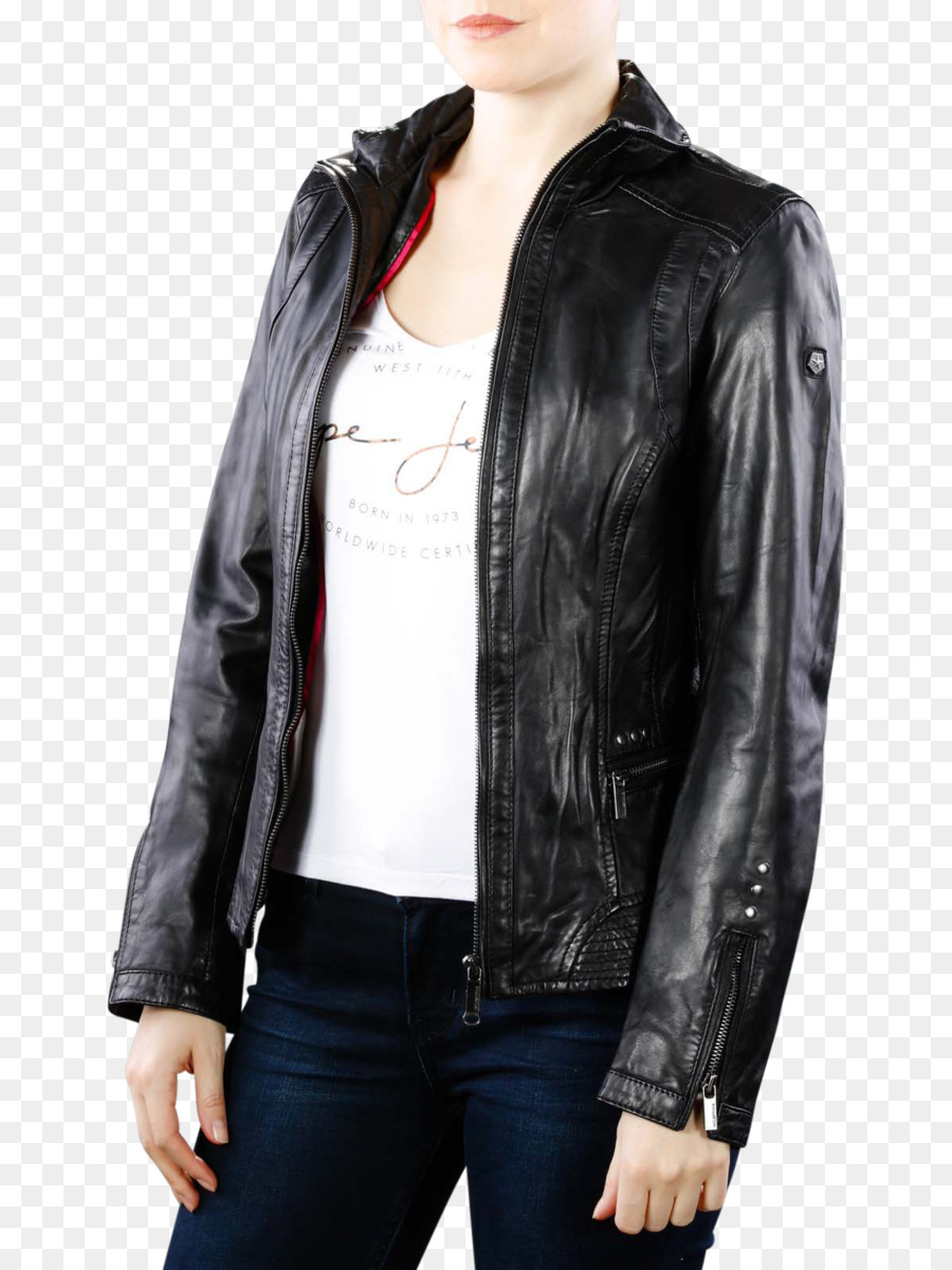 Veste En Cuir Noire，Mode PNG