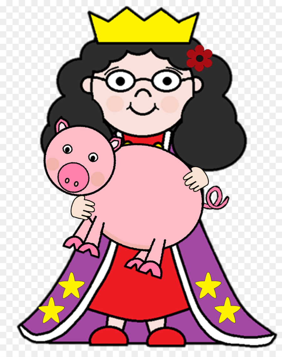 Princesse Avec Cochon，Couronne PNG