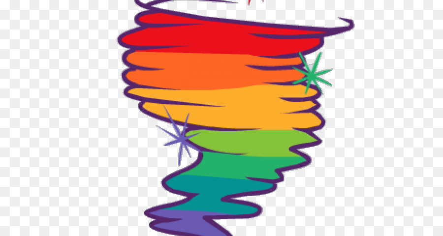 Tornade Arc En Ciel，Coloré PNG