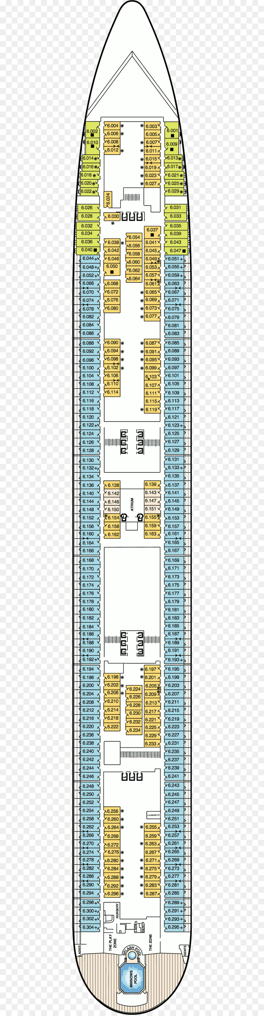 Plan Du Pont Du Navire De Croisière，Croisière PNG