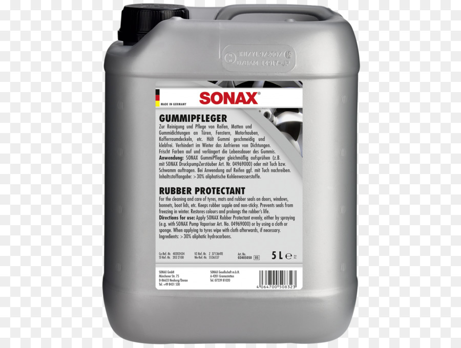 Caoutchouc Naturel，Sonax 03401000 Gommant Protecteur En Caoutchouc 338 Fl Oz PNG