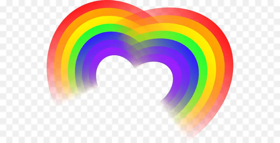 Coeur Arc En Ciel，Amour PNG