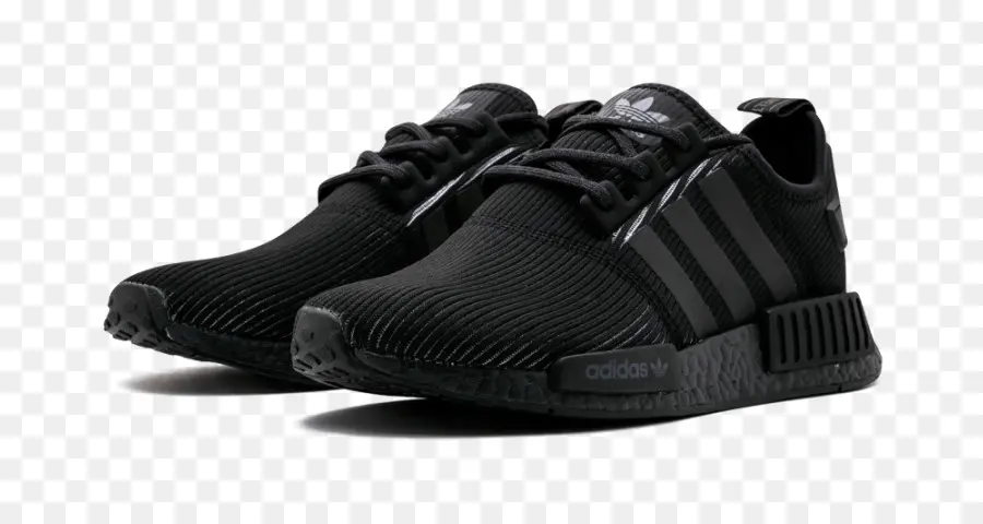 Baskets Adidas Nmd R1 Pour Hommes，Adidas Mens Nmd R1 Triple Noir PNG